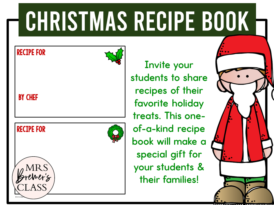 Festive Recipe Card Cooking Ribbon Bookmark 