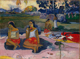 Sacred Spring: Sweet Dreams by Paul Gauguin - Genre Paintings from Hermitage Museum