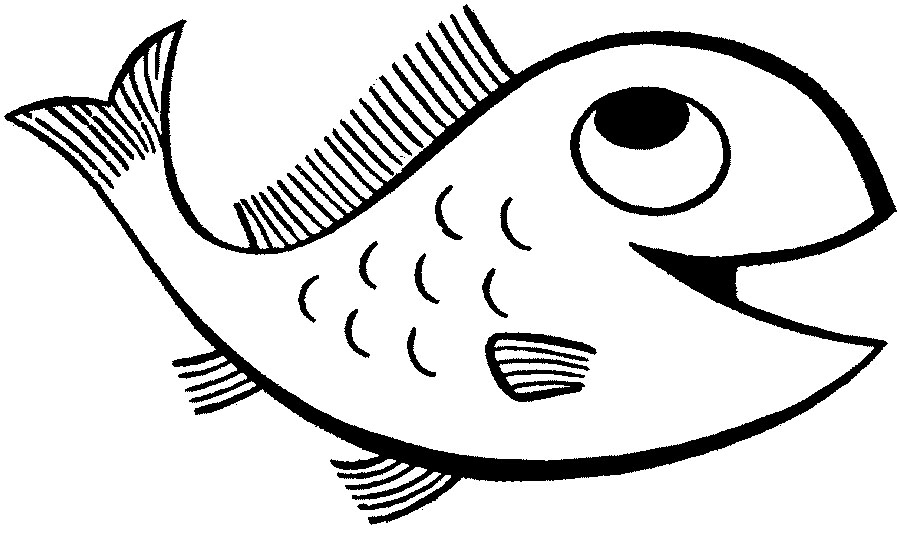Cartoon Coloring Pages Happy Fish Coloring Pages