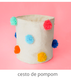 CESTO DE POM POM | espanta-papão