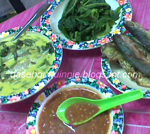 Qasehqu quinnie: Masak lemak pucuk ubi dan ikan kembong 