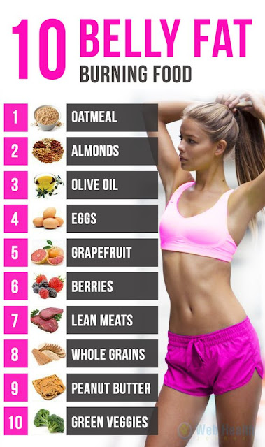 Top belly fat burning foods: besides whole grains this is what I eat a lot But not all vegan!