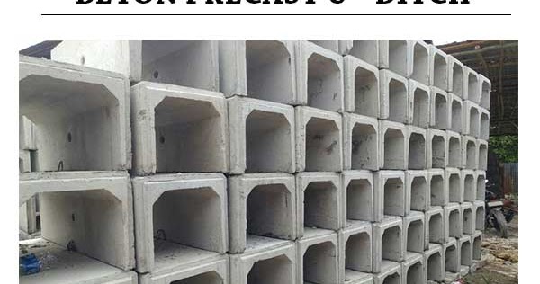 Harga U Ditch Bekasi Beton Precast Saluran Air Terbaru 2021