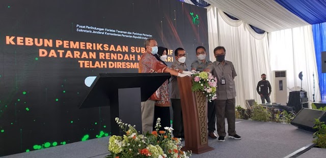 Kementan Resmikan Kebun Pemeriksaan Substantif PVT Dataran Rendah Mojosari