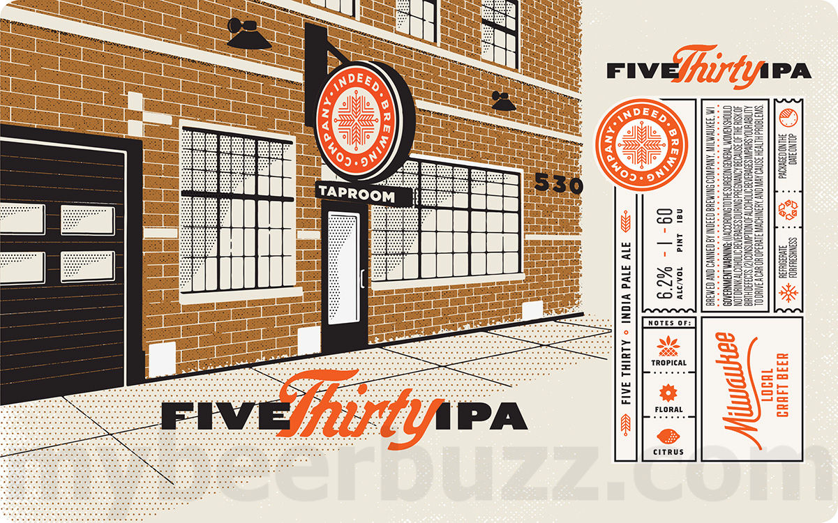 Indeed Brewing Adding Five Thirty IPA