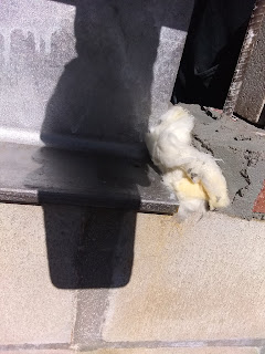 Insulation used as Expansion Joint Block Wall Construction