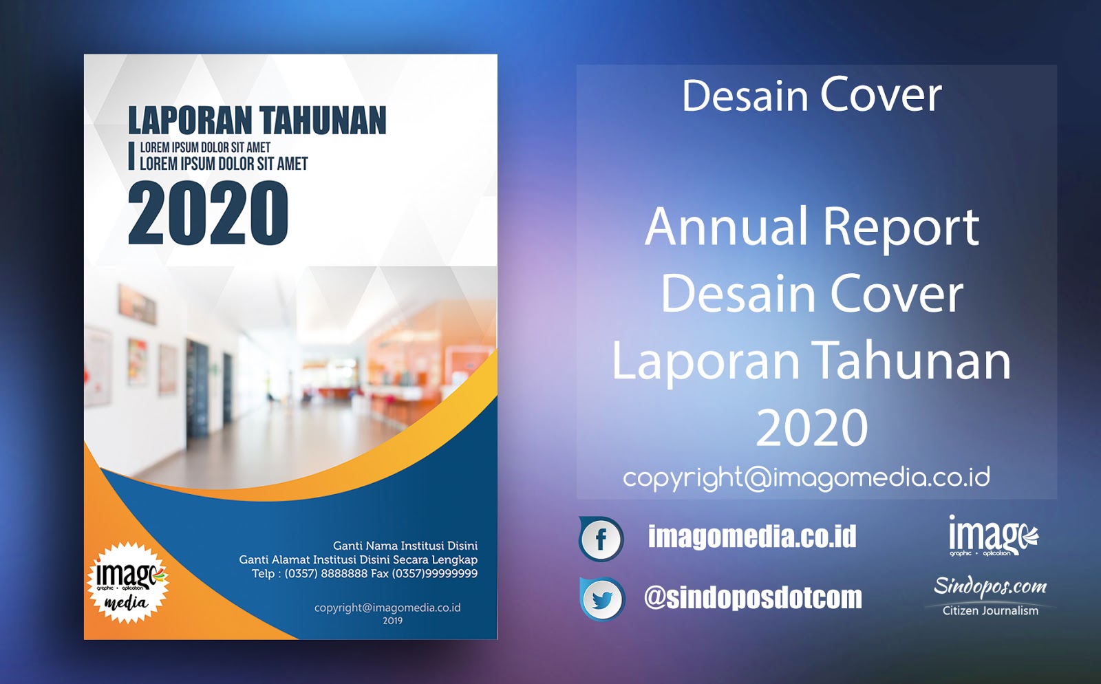 Annual Report Desain Cover Laporan  Tahunan 2022 Imago 