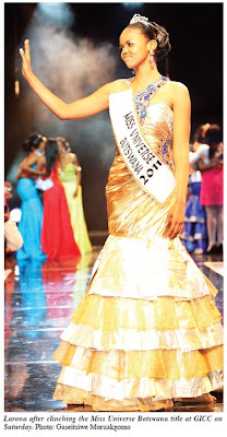 Miss Universe Botswana 2011 Larona Motlatsi Kgabo