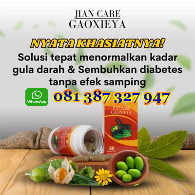 jiancare, jiancare gaoxieya, obat diabetes, kencing manis, ampuh