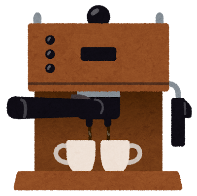 エスプレッソ・マシーンのイラスト