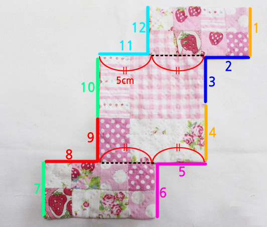 Make an easy patchwork pouch with our sewing Tutorial in Pictures.