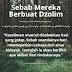 Sebab Mereka Berbuat Dzolim