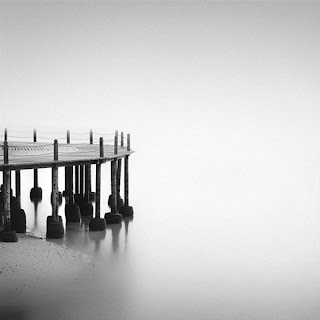 Beautiful black and white landscape in Indonesia