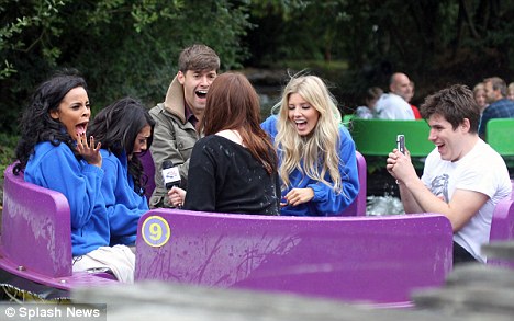 My hair Rochelle kept her feet firmly on the ground for Saw The Ride