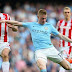 Man City 7-2 Stoke City: De Bruyne masterclass sees City leapfrog Man U to go top