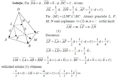 Pe muchiile DA, DB si AC ale unui tetraedru DABC se iau ...