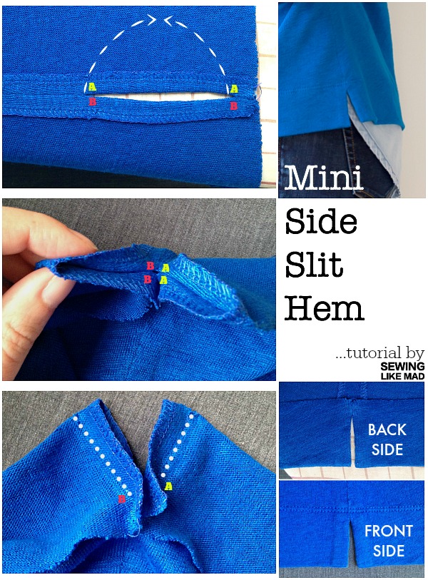 Learn how to sew a split hem with this quick video tutorial.