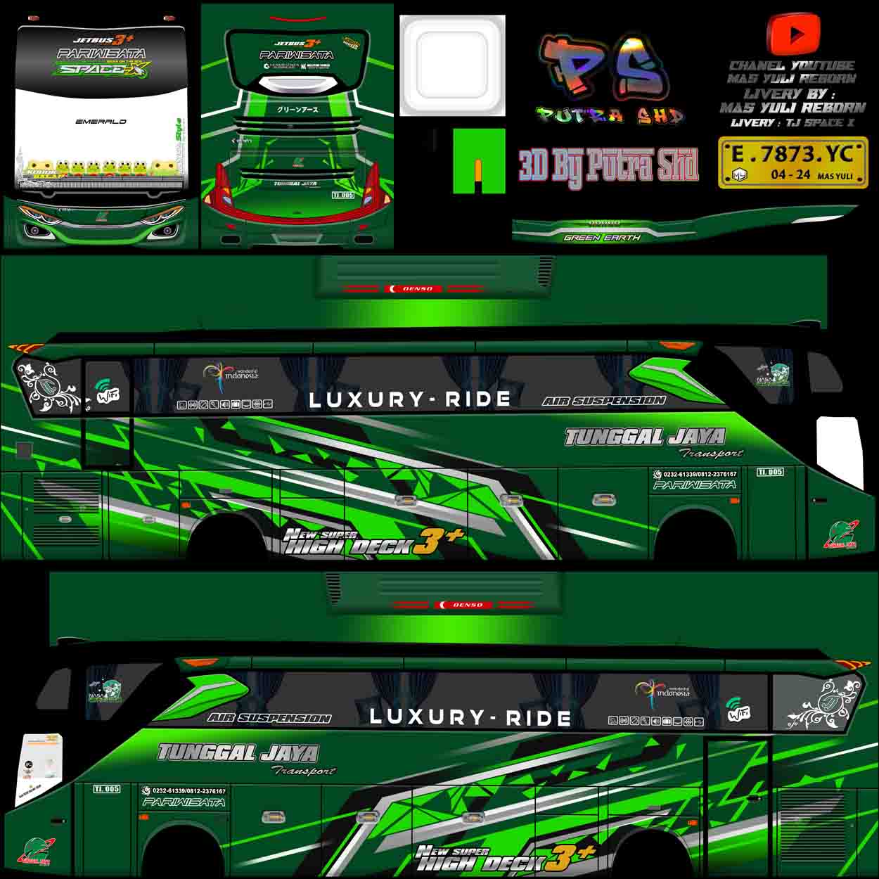 download livery bussid tunggal jaya spacex