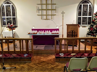 Cyprus Anglican church set up for Christingle service