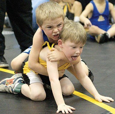 wrestlers clip art. Young Wrestler