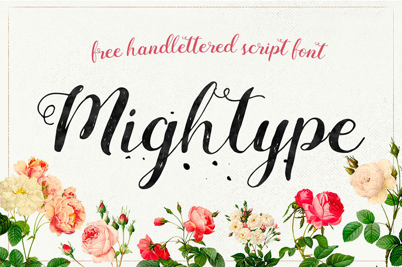 Mightype Script Free Font