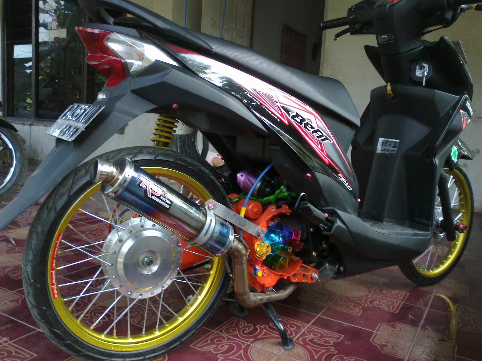 Gambar Modifikasi Motor Honda Beat FI Simple Terbaru 2016 Otomotify