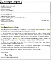 Surat Rasmi Cuti Balik Kampung - HRasmi