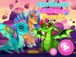cute-unicorns-and-dragons-puzzle