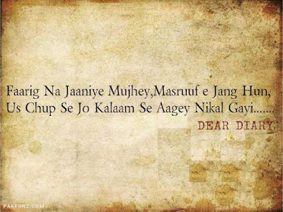dear diary urdu poetry, love quotes, thoughts and silent words 11