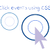 How to create click events using CSS