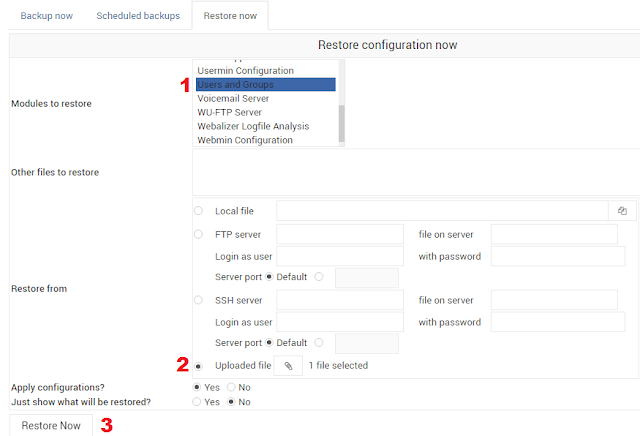 Cara Backup dan Restore Akun SSH lewat Webmin