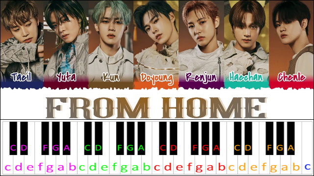 From Home by NCT U Piano / Keyboard Easy Letter Notes for Beginners