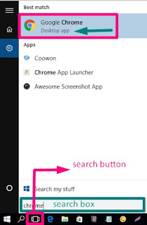 find and run a program or app in Windows 10