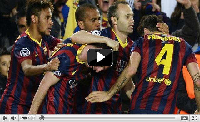 مشاهدة اهداف برشلونة وفياريال بث مباشر 27-4-2014 الدوري الاسباني 5