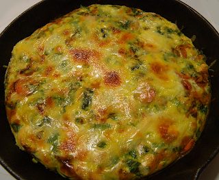 Frittata in Cast Iron Pan After Broiling
