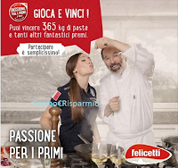 Logo Concorso Pasta Felicetti e vinci da 7 e fino a 365 kg di pasta