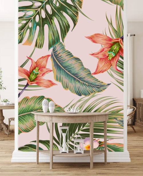 Accent Wall Tropical Palm Mural Wallpaper