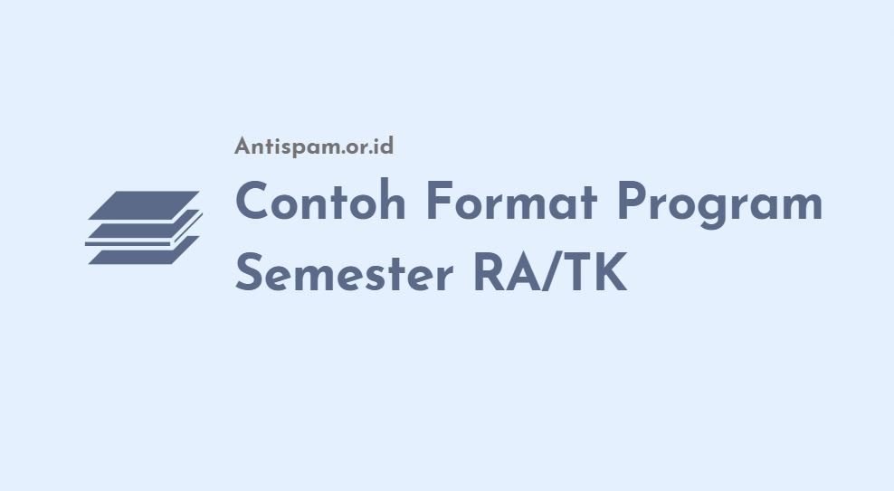 Contoh Format Program Semester RA-TK