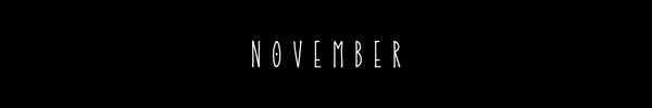 black box with the word November