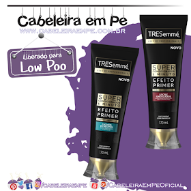 Super Condicionadores 1 Minuto Lisos e Ondulados ou Cachos e Crespos - Tresemmé (Low Poo)