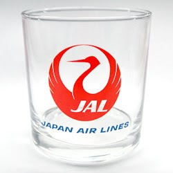 JAL 747 Family Glass with old Tsurumaru logo