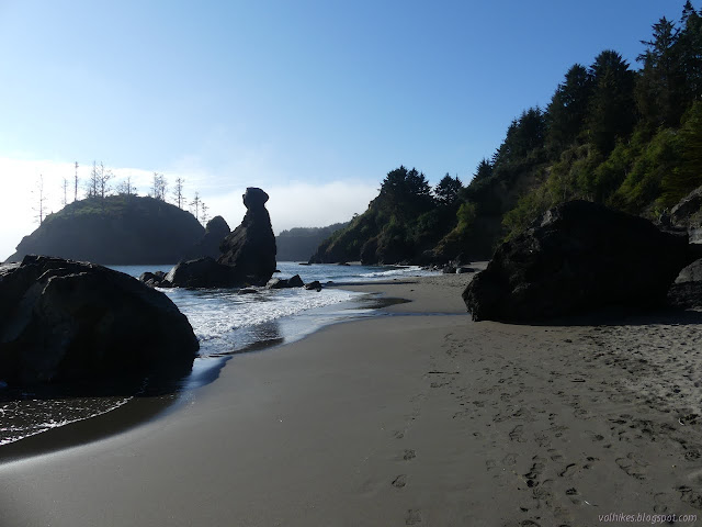 stacks and sand