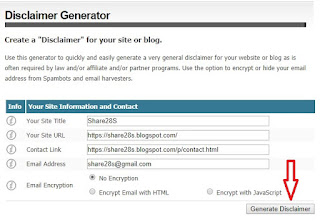 cara buat disclaimer share28s