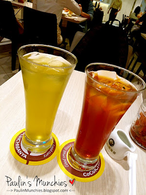 Paulin's Muchies - Coco Ichibanya at Raffles City Shopping Centre - ice lemon tea and green tea
