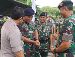 Apel gabungan TNI-Polri Di Kabupaten Ngawi