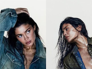 Kylie Jenner Radiates Confidence in Acne Studios' Bold Campaign In Denim Jacket With Nothing Underneath
