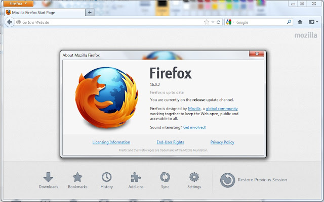 Free Download Mozilla Firefox 16.0.2 Final New Version
