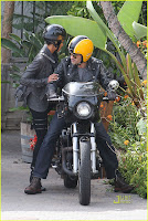 Halle Berry and Olivier Martinez Motorcycle To Brunch