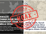 Kementerian ATR/BPN Bantah Isu 2026 Tanah Tak Bersertipikat Diambil Negara, Dirjen PHPT: Itu Tidak Benar