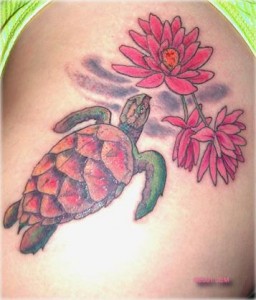 Hawaiian Turtle Tattoos - Feminine Tattoos